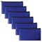 Better Office Products Zippered Security Bank Deposit Bag, Blue, Leatherette, Cash Bag, Coin Bag, Utility Pouch, 6PK 24006 - alternate 1